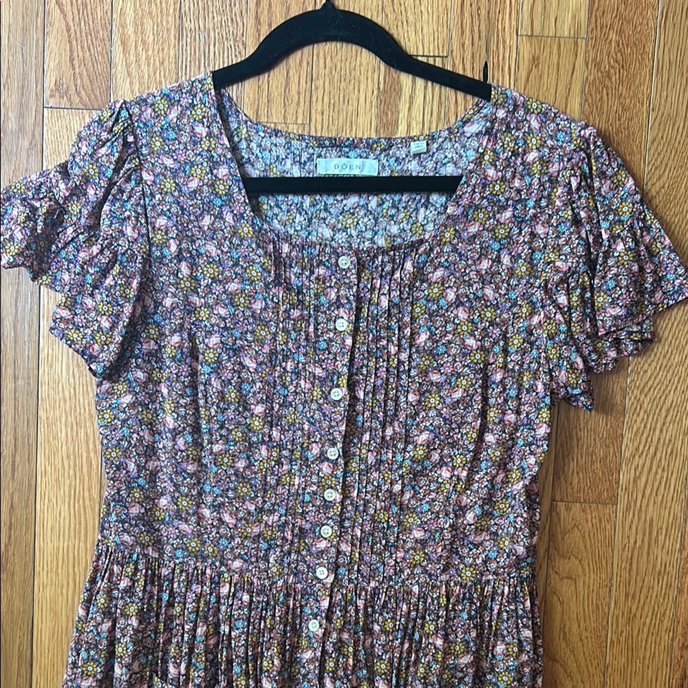 Doen Marfa Floral Button-Down Dress